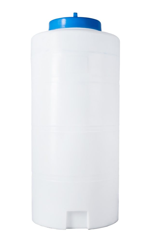 White plastic Water Tank isolated on white background